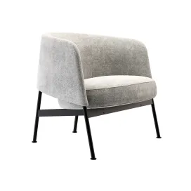 Collar lounge chair metal by bensen